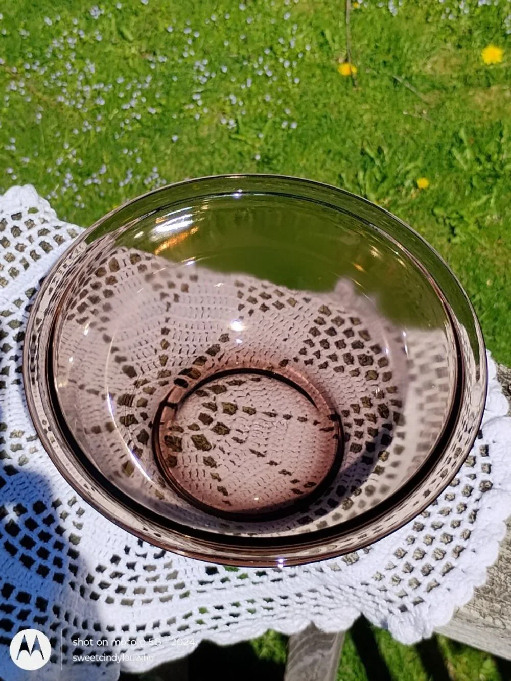 vintage Pyrex #323 1.5 liter amber brown small mixing bowl likely  1970s-80s